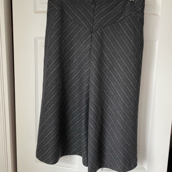 Jacob charcoal striped A line skirt size 9/10 - Picture 2 of 9